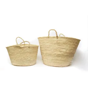 Storage Basket - Hand-Woven Moroccan