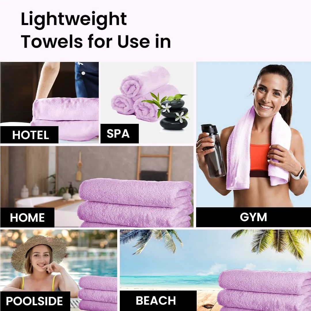 The Better Home Microfiber Bath Towel for Bath | Soft, Lightweight, Absorbent and Quick Drying Bath Towel for Men & Women | 140cm X 70cm (Pack of 4, Pink Beige) (Pack of 1, Pink)