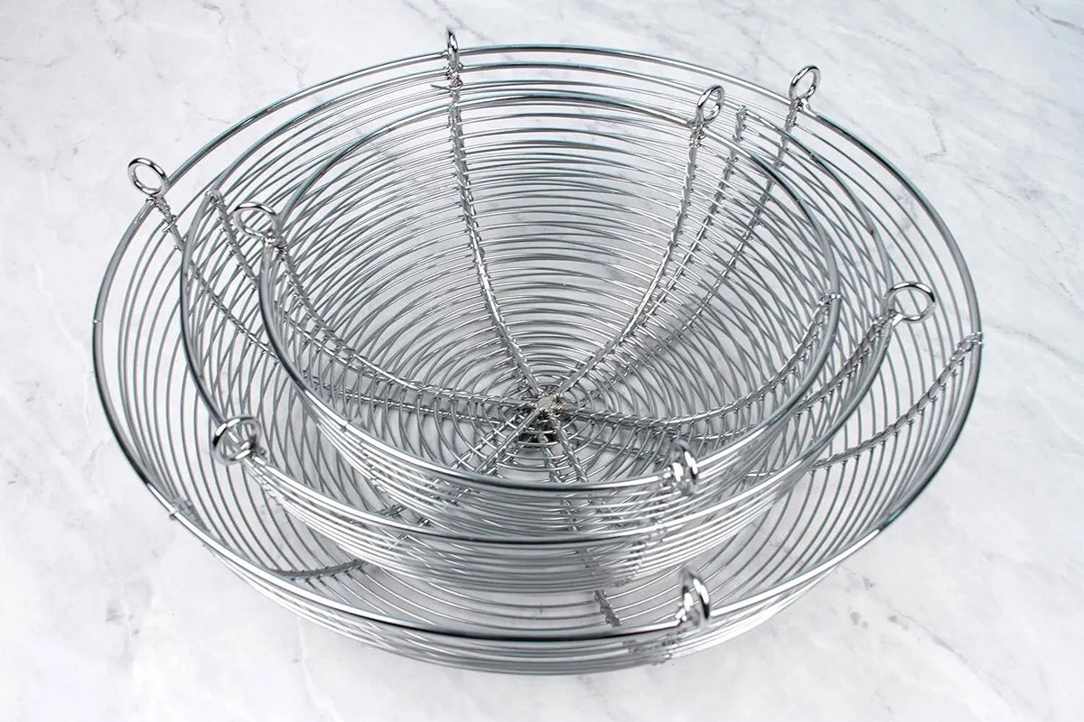 Three-Tier Fruit Basket - Woven Wire