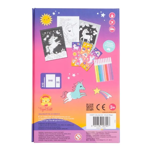 Tiger Tribe TT6-0237 Colouring Set - Unicorn Magic