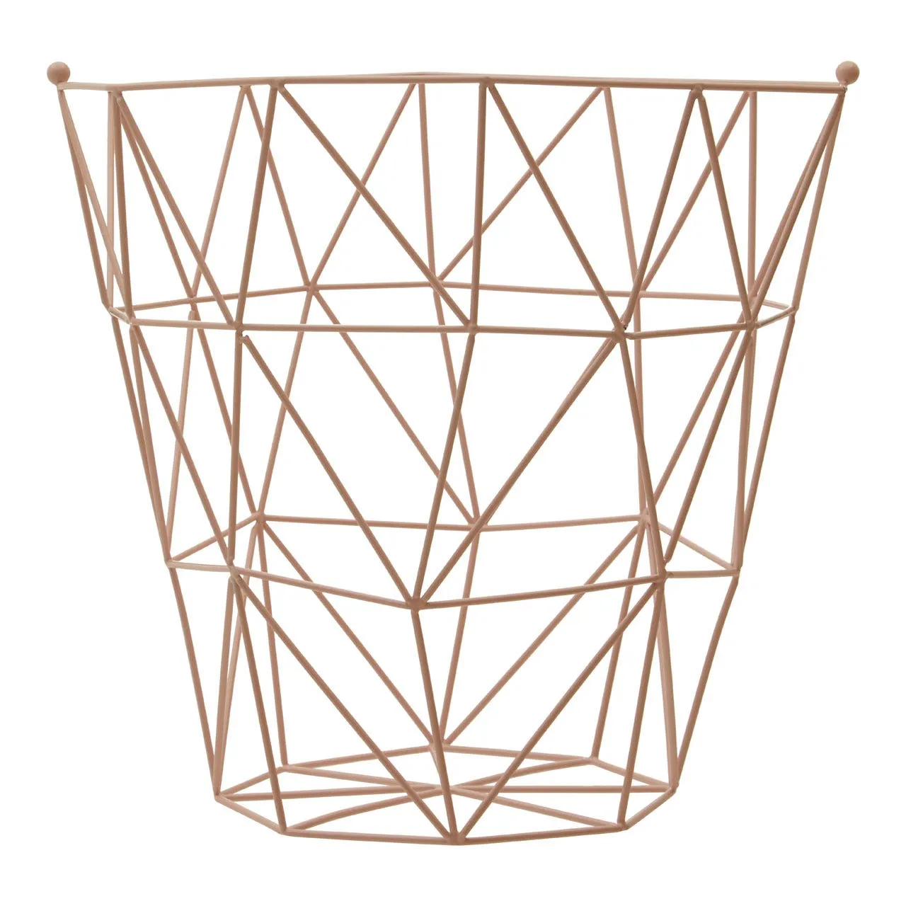 Vertex Pink Finish Storage Basket