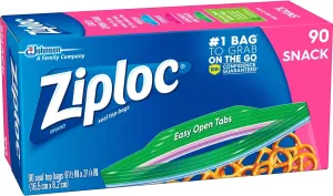 Ziploc Small Snack Bags  – 90 Count